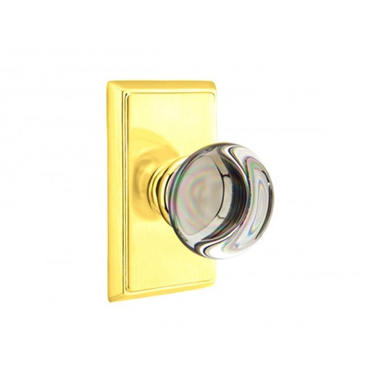 Emtek Providence Crystal Knob Polished Brass US3