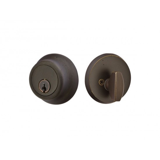 Emtek Sandcast Bronze Regular Deadbolt Medium Bronze Patina MB