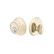 Emtek Sandcast Bronze Regular Deadbolt Tumbled White Bronze TWB