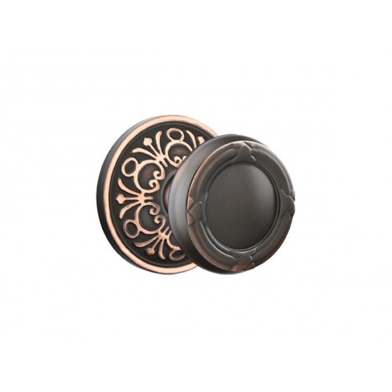 Emtek Ribbon & Reed Brass Knob Oil Rubbed Bronze US10B