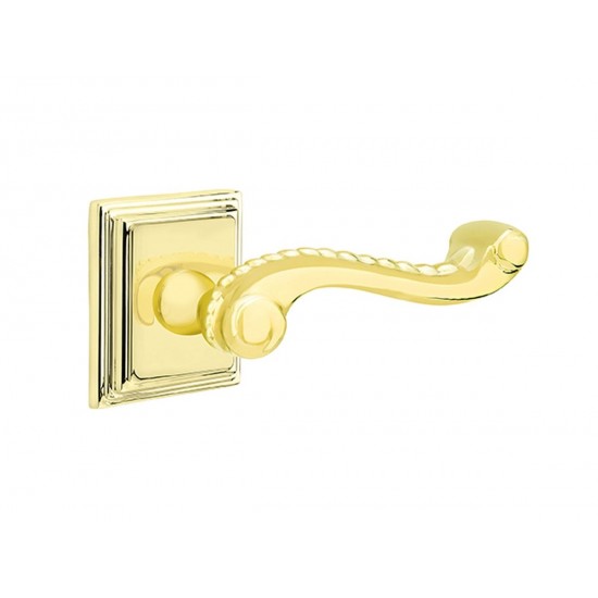 Emtek Rope Lever Polished Brass US3