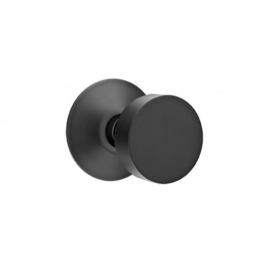 Emtek Round Brass Knob Flat Black US19