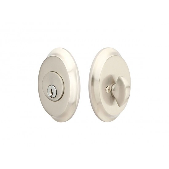 Emtek Brass Saratoga Deadbolt Satin Nickel US15