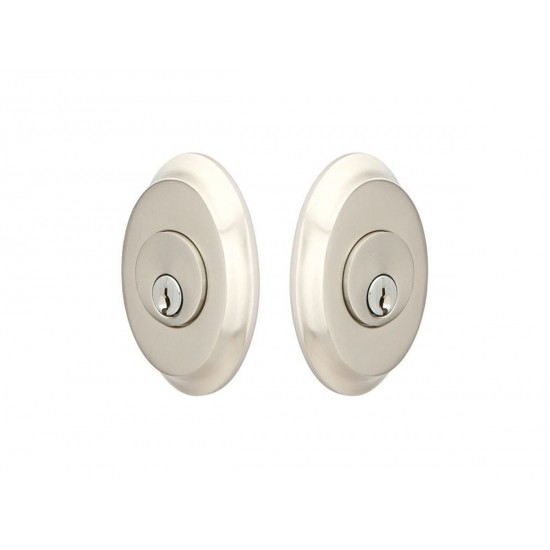 Emtek Brass Saratoga Deadbolt Satin Nickel US15