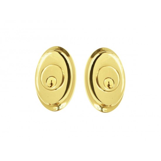 Emtek Brass Saratoga Deadbolt Polished Brass US3