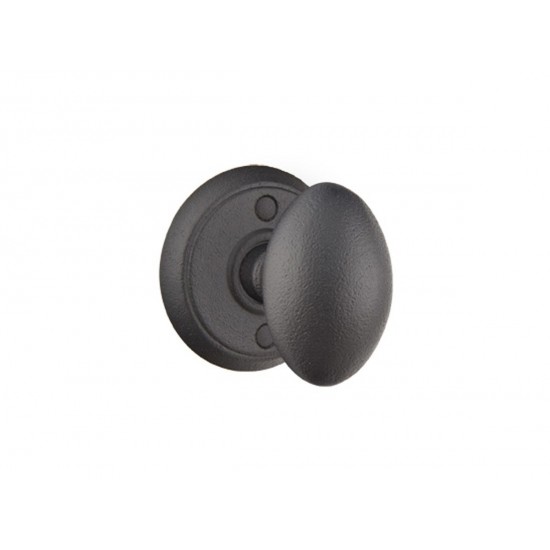 Emtek Savannah Knob Flat Black Steel FBS