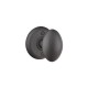 Emtek Savannah Knob Flat Black Steel FBS