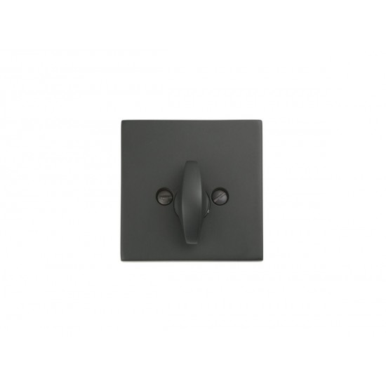 Emtek Brass Square Deadbolt Flat Black US19