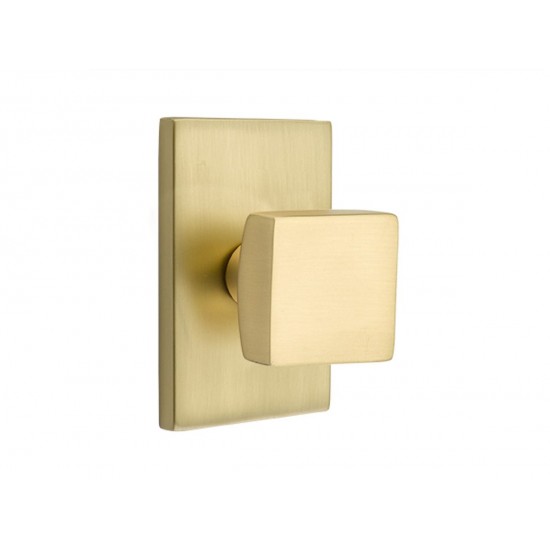 Emtek Square Brass Knob Satin Brass US4