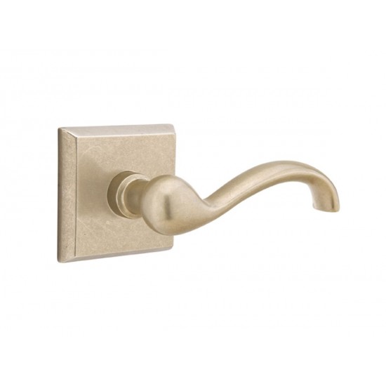 Emtek Teton Lever Tumbled White Bronze TWB