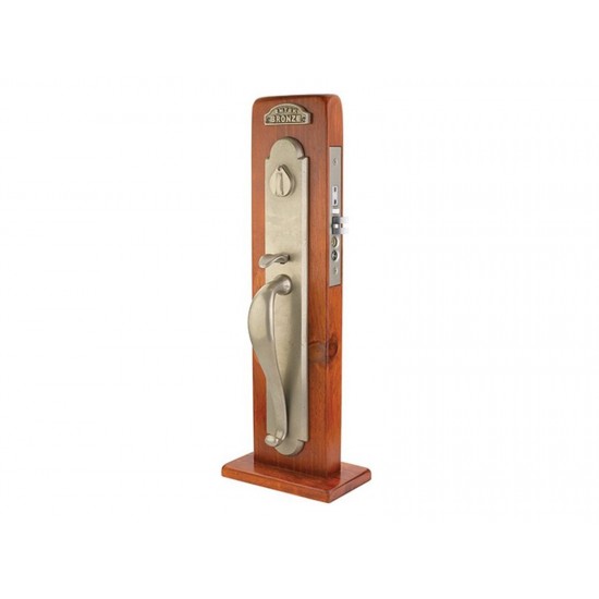 Emtek Topeka Mortise Entry Handleset Medium Bronze Patina MB