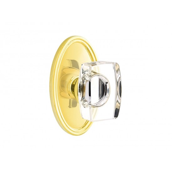 Emtek Windsor Crystal Knob Polished Brass US3