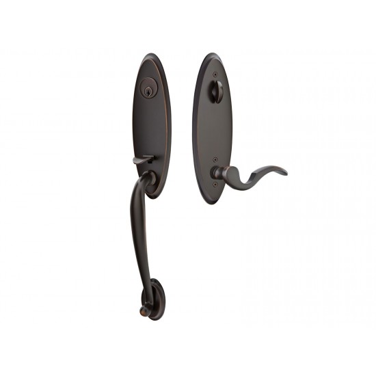 Emtek Marietta Tubular Entry Handleset Oil Rubbed Bronze US10B