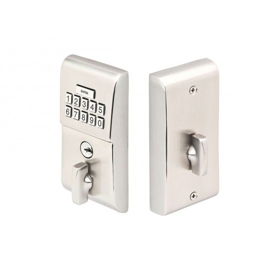 Emtek Modern Brass Keypad Deadbolt Satin Nickel US15