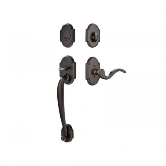 Emtek Nashville Tubular Entry Handleset Oil Rubbed Bronze US10B