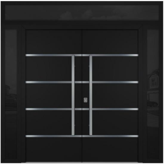 Nova Inox S3 Black Modern Exterior Double Door
