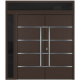 Nova Inox S3 Brown Modern Exterior Double Door