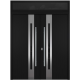 Nova Inox S2 Black Modern Exterior Double Door