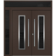 Nova Inox S1 Brown Modern Exterior Double Door