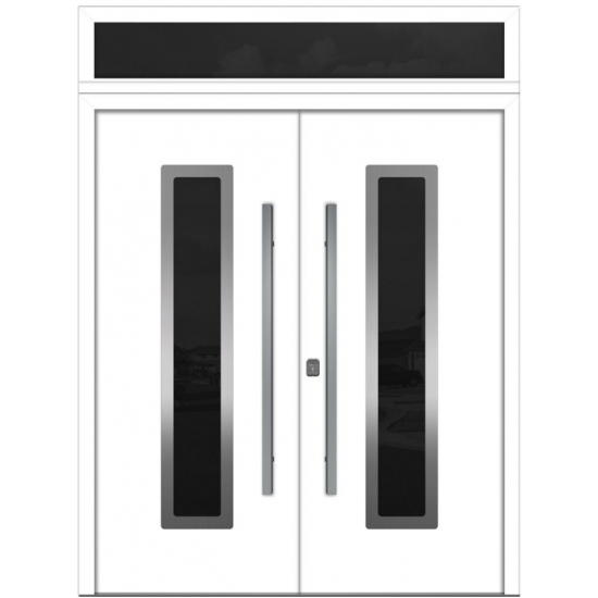 Nova Inox S1 White Modern Exterior Double Door