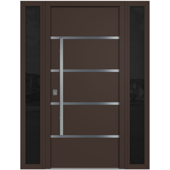 Nova Inox S3 Brown Modern Exterior Door