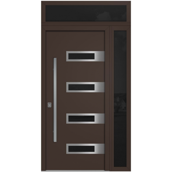 Nova Inox S4 Brown Modern Exterior Door