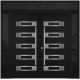Nova Inox S5 Black Modern Exterior Double Door