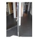 "NEW YORKER" STAINLESS STEEL MODERN ENTRY DOOR WITH GLASS