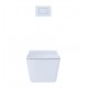 TOTO CWT449249CMFG SP Wall-Hung One-Piece Square-Shape Toilet and In-Wall Tank System with 1.28 GPF & 0.9 GPF Dual Flush