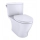 TOTO MS442124CEF Nexus 28 5/8" Two-Piece Elongated Bowl with 1.28 GPF Single Flush and Slim Seat in Cotton