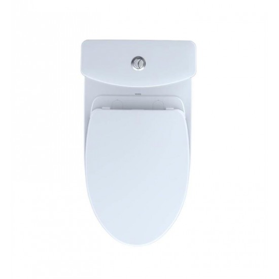 TOTO MS446124CEM Aquia IV Two-Piece Elongated Toilet with 1.28 GPF & 0.8 GPF Dual Flush and SoftClose Seat