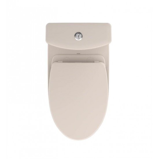 TOTO MS446124CEM Aquia IV Two-Piece Elongated Toilet with 1.28 GPF & 0.8 GPF Dual Flush and SoftClose Seat