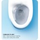 TOTO CWT4283046CMFG#MS EP 21 1/4" Wall-Hung Elongated Toilet with 1.28 GPF & 0.9 GPF Dual Flush and Washlet+ S500e in Matte Silver