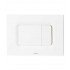 TOTO YT920#WH Basic Square Dual Button Push Plate in White