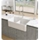 LaToscana LTD3319W Reversible Double Bowl Fireclay Farmhouse Sink