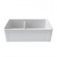 LaToscana LTD3319W Reversible Double Bowl Fireclay Farmhouse Sink