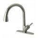 LaToscana 64591JO 9 3/4" Single Handle Deck Mounted Pull-Down Spray Kitchen Faucet with Joystick Lever