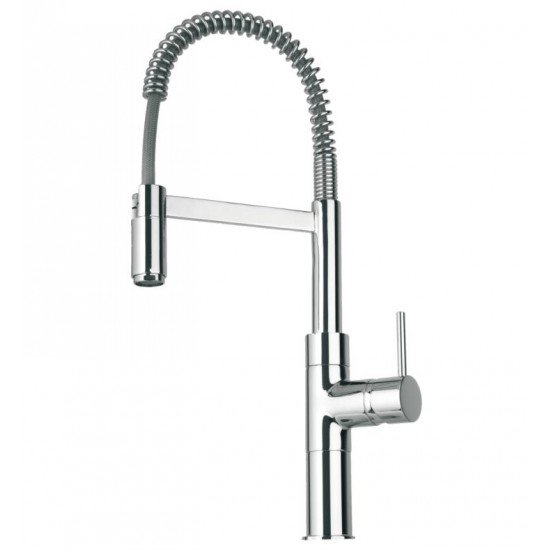 LaToscana 78556 Elba 7 1/8" Single Handle Deck Mounted Pull-Down Spray Kitchen Faucet with Pre Rinse Spout