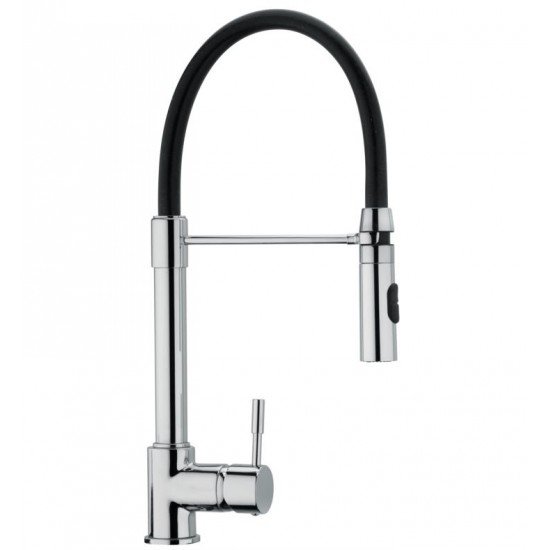 LaToscana 78557YOSPE Elba 7 1/4" Single Handle Deck Mounted Pull-Out Spray Kitchen Faucet