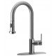 LaToscana 92591LL 7 3/4" Single Handle Deck Mounted Pull-Down Spray Kitchen Faucet