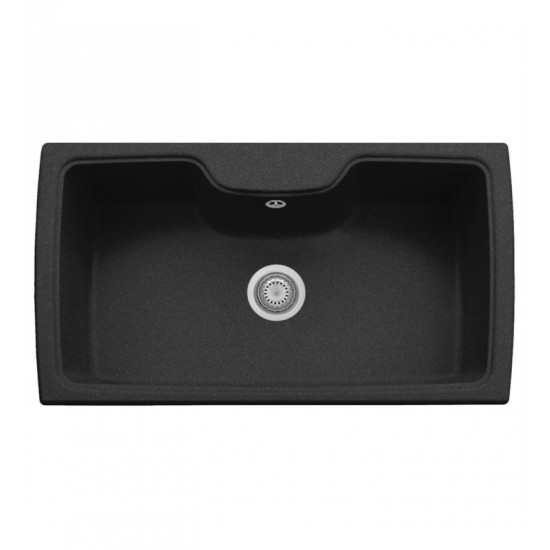 LaToscana HR0860 Harmony 34 5/8" Single Bowl Drop-In Granite Rectangular Kitchen Sink