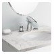 LaToscana 73214VR Morgana 7" Double Handle Widespread/Deck Mounted Glass Spout Bathroom Sink Faucet with Pop-Up Drain