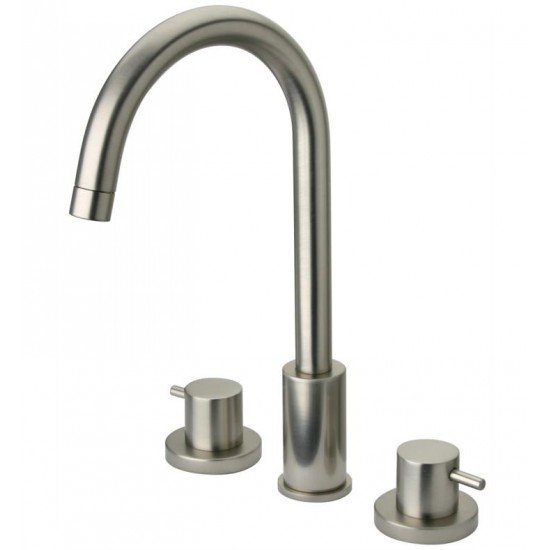 LaToscana 78214 Elba 12 7/8" Double Handle Widespread/Deck Mounted Bathroom Sink Faucet with Pop-Up Drain