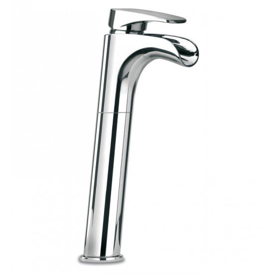 LaToscana 86205WFLL Novello 13" Tall Waterfall Single Handle Deck Mounted Bathroom Sink Faucet
