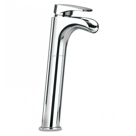 LaToscana 86205WFLL Novello 13" Tall Waterfall Single Handle Deck Mounted Bathroom Sink Faucet