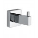 LaToscana SQ08 Square 1 5/8" Wall Mount Single Robe Hook