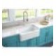 LaToscana LFS3018W 30" Single Bowl Farmhouse/Apron-Front Reversible Fireclay Rectangular Kitchen Sink