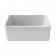 LaToscana LTW2718W 27" Single Bowl Farmhouse/Apron-Front Reversible Fireclay Rectangular Kitchen Sink