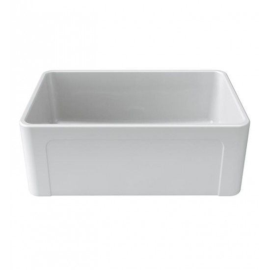 LaToscana LTW3619W 36" Single Bowl Farmhouse/Apron-Front Reversible Fireclay Rectangular Kitchen Sink