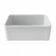 LaToscana LTW2718W 27" Single Bowl Farmhouse/Apron-Front Reversible Fireclay Rectangular Kitchen Sink